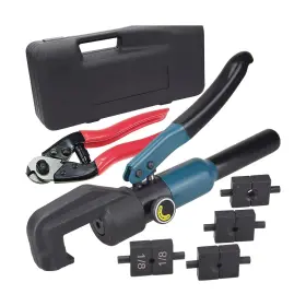 Lulultn 634923841671 Custom Hydraulic Crimper Tool For 1/8 Stainless Steel Cable Railing Kit Hardw