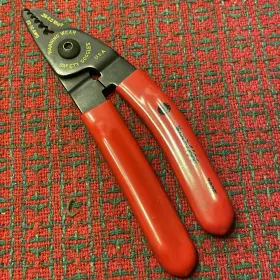 702e Mac Tools Usa Wire Stripper Cutter Pliers Red Excellent