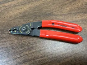703e Mac Tools Wire Stripper Cutter Pliers Red Usa Made