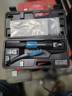 Amz1018154 Marddpair 16 Mt Hydraulic Wire Terminal Crimper Battery Cable Lug Crimping Tool With 13 Dies