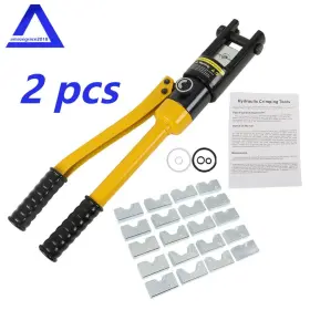 Amz426904 Marddpair 2 Hydraulic Wire Crimper Crimping Tool Battery Cable Lug Terminal 11 Dies 16mt