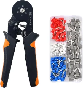 Melife 687117775801 201pcs Ferrule Crimping Tool Kit Awg23-10 Self-adjustable Ratchet Wire