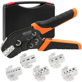 Mgyoo D5-w4ly-3zcc Wire Crimping Tool Kit 7pcs Ratchet Crimper For Insulated Nylon Co