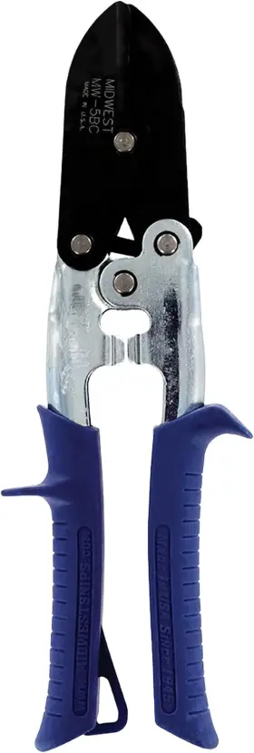 Mwt-5bc Midwest Tool And Cutlery 5-blade Crimper - Straight Wide Cut Pinch-thru-point Cutter Made In
