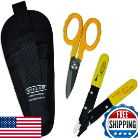 Miller B07h353q2g Ma01-7000 Kit Fo 103-t-250-j 3-hole Fiber Optic Cable Stripping Tool And