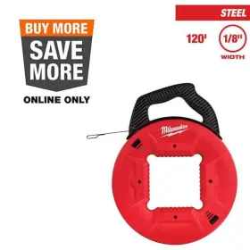 Milwaukee 045242509867 1/8 Inch X 120 Ft. Steel Fish Tape