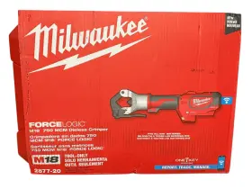 Milwaukee 045242524242 M18 18v Li-on Cordless Force Logic 750 Mcm Dieless Crimper Tool
