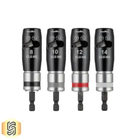 48-32-6406 Milwaukee 4-piece Solid Wire Stripper Set 8-14 Awg For Impact-driver
