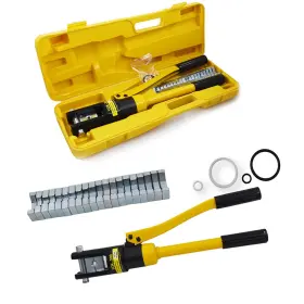 Mitoharet 903036796555 16 Ton Hydraulic Wire Crimper Battery Cable Lug Terminal Crimping