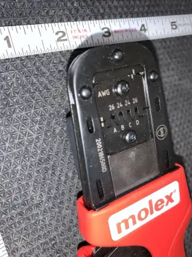 2002186500d Molex Crimp Tool 24-26 Awg Hand Crimper Unused