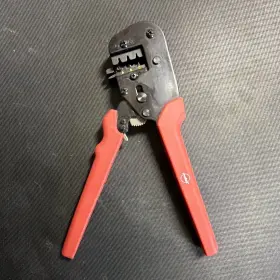 Molex 50160201 Ratcheting Wire Crimping Tool Crimper Red Handles Mpn 640160201