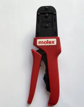 6381903000 Molex Hand Crimper Wire Crimping Tool Red Handle