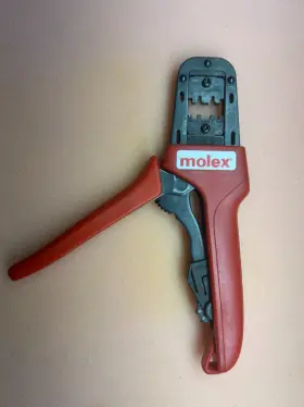 638280200e Molex Red Handled Hand Crimping Tool With Die