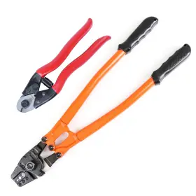 Muzata 706597338174 Hand Swager Crimper 14ftft Wire Rope Crimping Tool For Aluminum Copper S