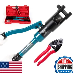 B07sg8pj71 Muzata Upgraded Custom Cable Railing Crimping Tool Hydraulic Crimper C