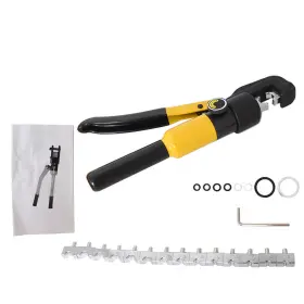 208467 Netuera 6 Mt Hydraulic Crimper Crimping Tool Wire Battery Cable Lug Terminal With 8 Dies