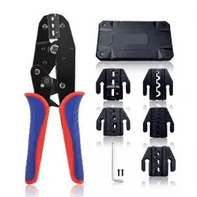 Nizekopen Ya01 6pcs Crimping Tool Set Wire Crimper Kit - Ratcheting For Heat Shrink