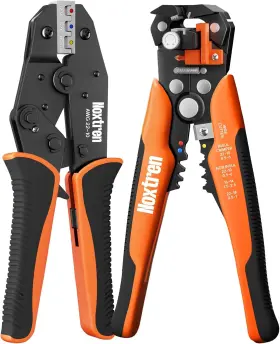 Noxtren 313051468454 Wire Stripper And Crimping Tool Awg 24-10 Self-adjusting With