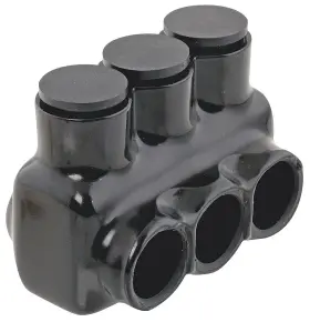 Ipl250-3b Nsi 662381970077 Industries Polaris Black Insulated Multi-tap Connector 3-port S