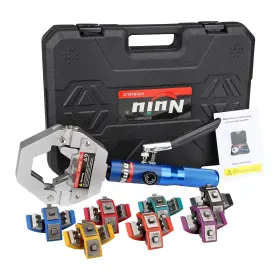 Fs-7842a Nuiu Hydraulic Hose Crimper Kit - 8t Handheld Crimping Tool With Quick-lock