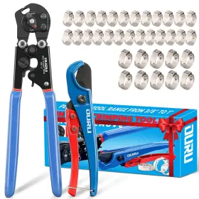 O1261 Ouru 2 In 1 Ratchet Pex Crimping Tool Cinch And Remove Combo Function Pipe Crimp