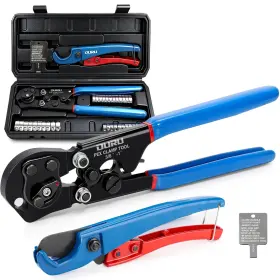 O1373 Ouru 2 In 1 Ratchet Pex Crimping Tool Cinch And Remove Combo Function Pipe Cri