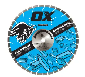 Ox-uu10-14 Ox Tools Ultimate Universal Hard Diamond Blade Diameter 14 Inch /
