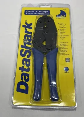 70006 Paladin Tools Datashark Model F Hex-style Ratcheted Crimper