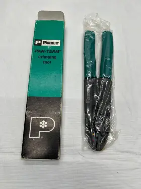 Ct-100 Panduit 074983532445 Crimp Tool Plier-green Nos Vintage New