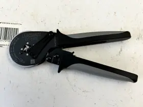 Ct-1170 Panduit Crimp Tool Ferrule Crimper With Positioner Awg 28-5 Used Clean