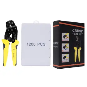 Eqm4484693362897wx Paron Wire Terminals Crimping Insulated Ratcheting Crimper Kit 1200pcs Connector D7n7