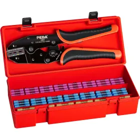Pe21-rs110 Peba Crimping Tool For Heat Shrink Connectors 2210 Awg With 3 Sizes Butt