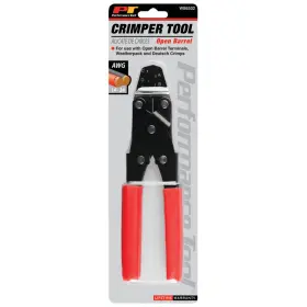 W86502 Performance Tool Sae 24 To 14 Awg Open Barrel Terminal Crimper