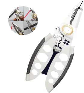 Petrichor 792684217057 7-inch Multipurpose Wire Stripper - Professional Tool Gift 4 In 1 Stripp