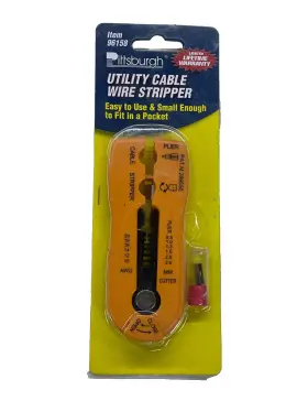 96158 Pittsburgh Tools Utility Wire Cable Stripper