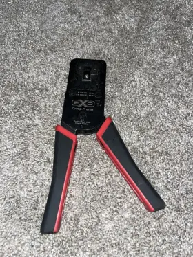 100061c Platinum Tools Exo Crimp Frame With Exo-ex Die - Black And Red