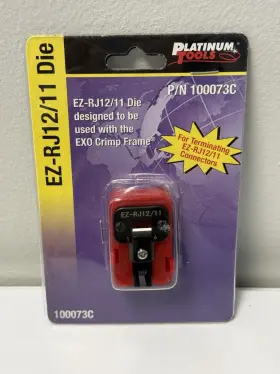 Ez-rj12 Platinum Tools 100073c Ez-rj12/11 Die For Exo Crimp Frame