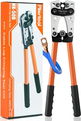 Pliertool 313097088043 Battery Cable Crimper Tool For Awg 10-1/0 Gauge Electrical Lug Terminal Pliertool 313097088043 Battery Cable Crimper Tool For Awg 10-1/0 Gauge Electrical Lug Terminal