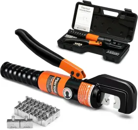 Pliertool Yyq01cs11us Hydraulic Wire Crimper 10 Ton 9 Dies Tool