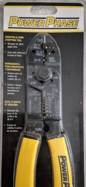 0710609 Powerphase Power Phase Crimping And Wire Stripping Tooll