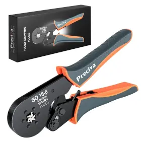 Preciva 791107827231 Hexagonal Ferrule Crimper 16-6 Jaw Wire Crimping Pliers Awg 28