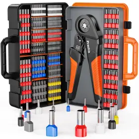 85130 Preciva Ferrule Crimping Tool Kit - Awg 28-5 0.08-16mm Hexagonal Chrome