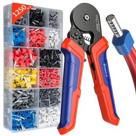 Cp60125 Preciva Ferrule Crimping Tool Kit Octagonal Pliers With 1250pcs S Inch