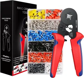 Cp621200 Preciva Ferrule Crimping Tool Kit Awg23-7 Self-adjustable Ratchet Wire