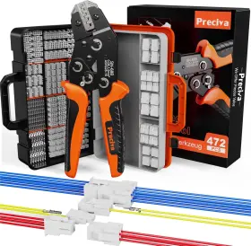 Cp65472 Preciva Mini-fit Jr Kit Crimping Tool With 12 Types 2-10 Pin Molex 4.2mm Connec