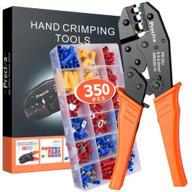 Rc35147us Preciva Wire Terminals Crimping Tool Kit Awg2010/0.56mm Insulated Ratcheting Crimper Too