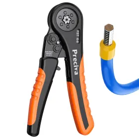 Preciva Usa266rn Hexagonal Ferrule Crimping Tool Awg 28-7 0.08-10mm Crimper Plier Adjustabl
