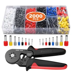 Usa314rn Preciva Ferrule Crimping Tool Kit With 2000pcs Wire Connectors Awg23-7 Self-