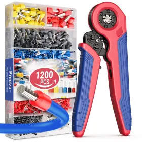 Ustpsu04 Preciva Ferrule Crimping Tool Kit Awg 28-7 Hexagonal Crimper Plier W