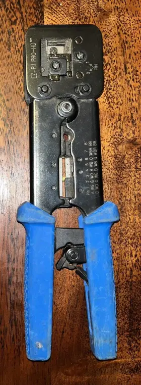 100054c Pro Sullstar Tech Ratcheting Crimp Tool Ez-rj Pro-hd 6p 8p A2